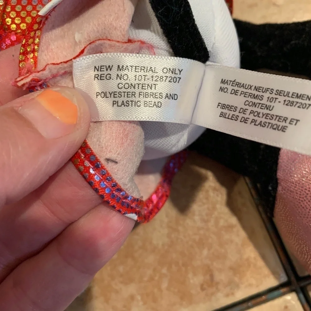 Ty Beanie Baby Sparkle Minnie Mouse 8